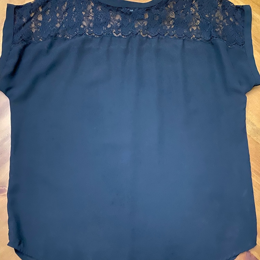 H&M Women's Black Lace Top
